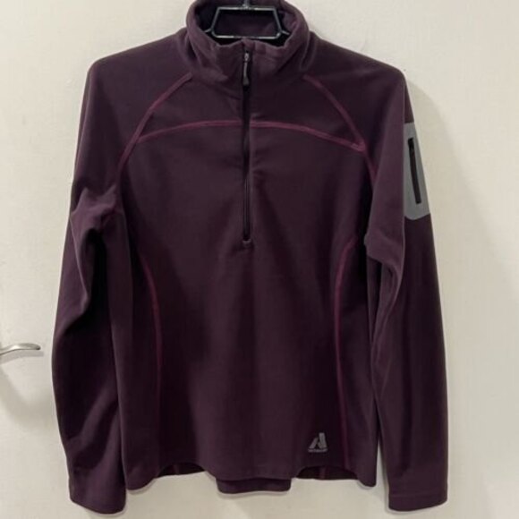 Eddie Bauer First Ascent Womens Purple Outdoor Hiking Fleece Sweater Sz M - Picture 3 of 11